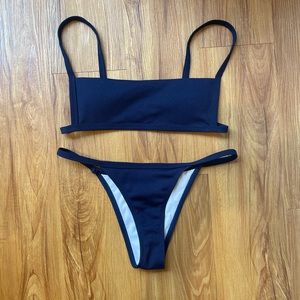 Navy blue bikini- never worn!!
